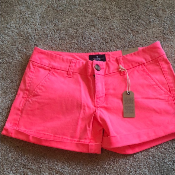 American eagle shorts neon, tan ready beautiful - Picture 1 of 6